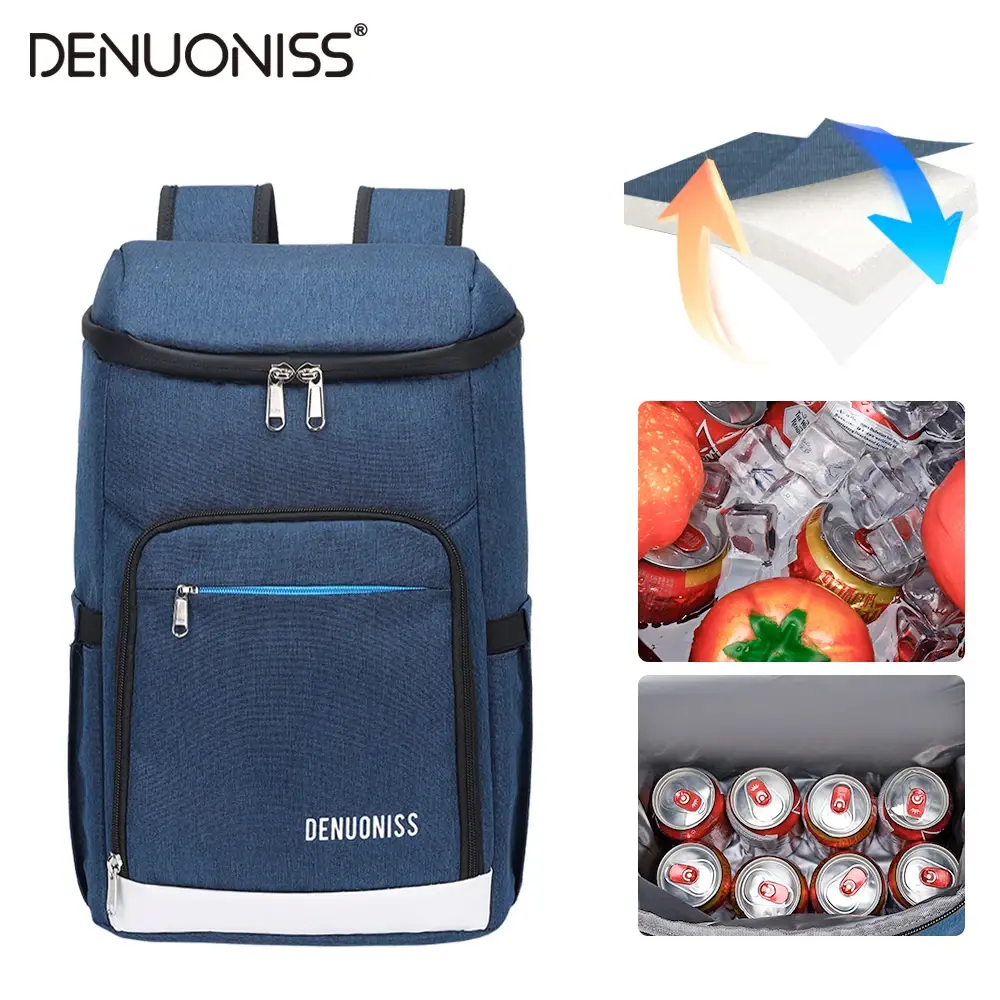 DENUONISS Thermal Cooler Backpack Insulated Cooler Bag Fridge Thickened