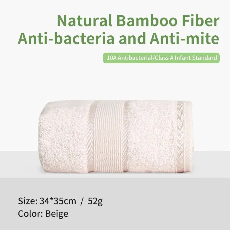 Miniatura: High Quality Bamboo Fiber Thickened Adult Towels Soft and Absorbent Sport Towels