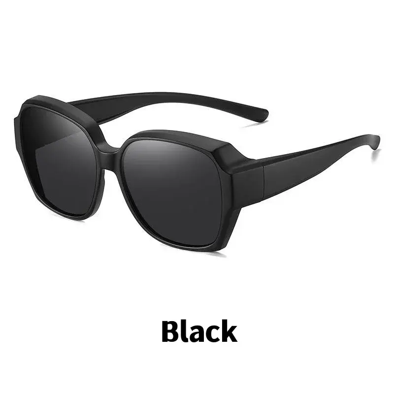 Thumbnail: Men Women Vintage Anti-Uv Sunglasses Unisex Wear Over Myopia Prescription