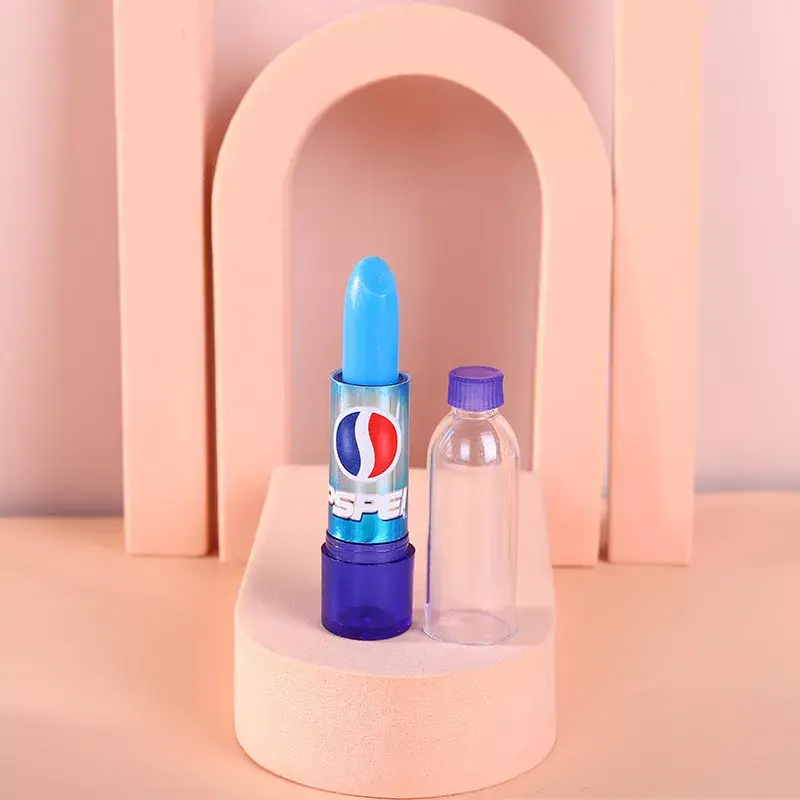 Thumbnail: 24Pcs Cute Drink Bottle Lip Balm Soda Flavored Color Changing Moisturizing