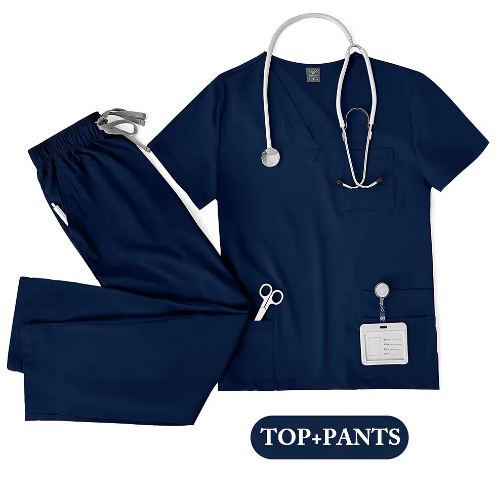 Miniatura: Unisex Medical Uniforms Men Women Nursing Clothes Lab Beauty Costume Nurse