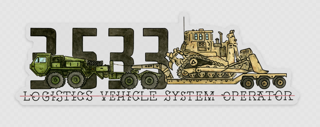 Logistics Vehicle Systems Operator 3533 Clear Sticker