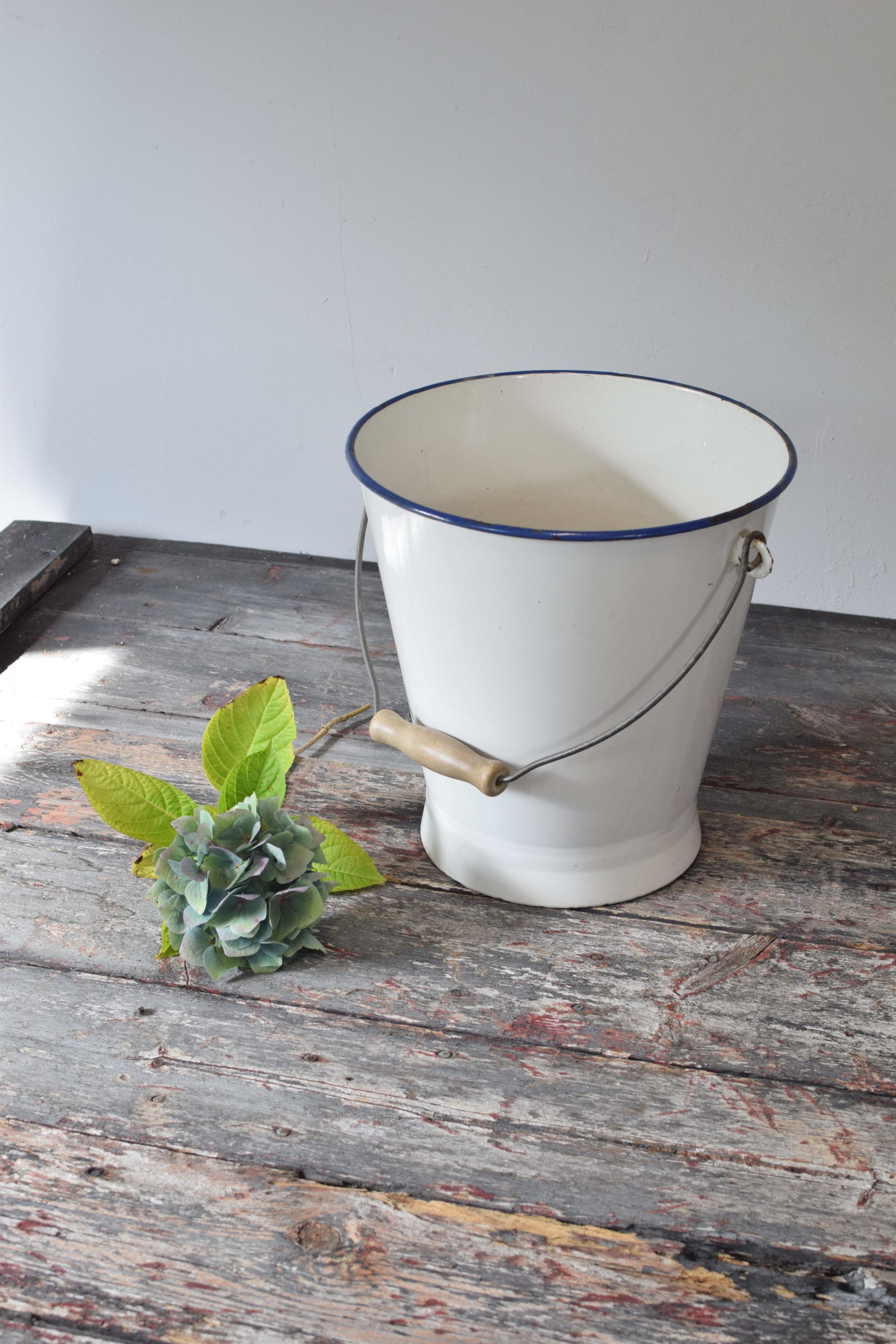Enamel Bucket Full View