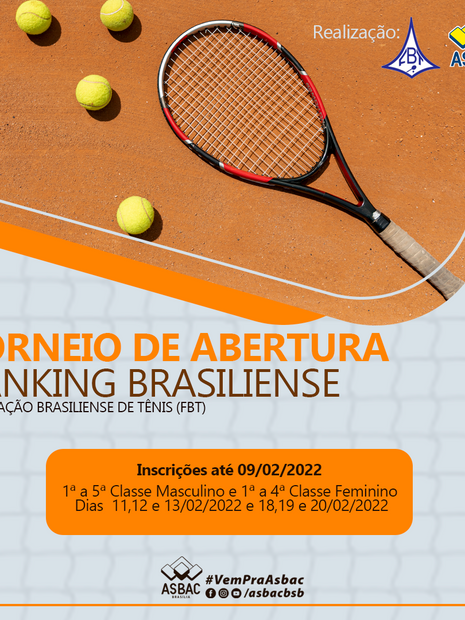 Asbac sedia o Torneio de Abertura Ranking Brasiliense.