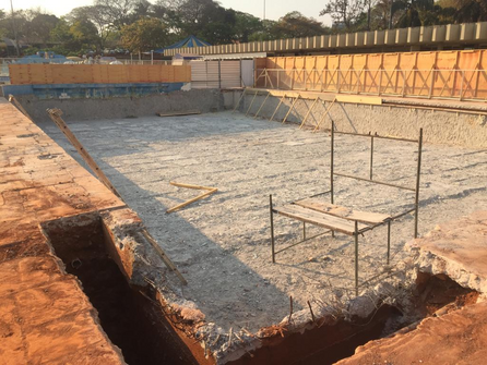 Obras no Complexo das Piscinas