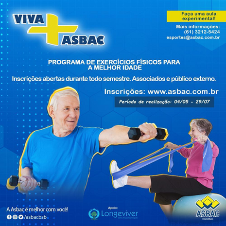 Atividade física é saúde!