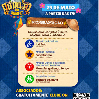 Programação musical Arraiá 2026
