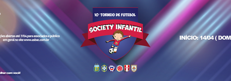 Inscrições abertas: 10º Torneio de Futebol Society Infantil da Asbac