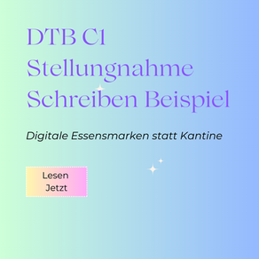 DTB C1 Stellungnahme Schreiben Beispiel
