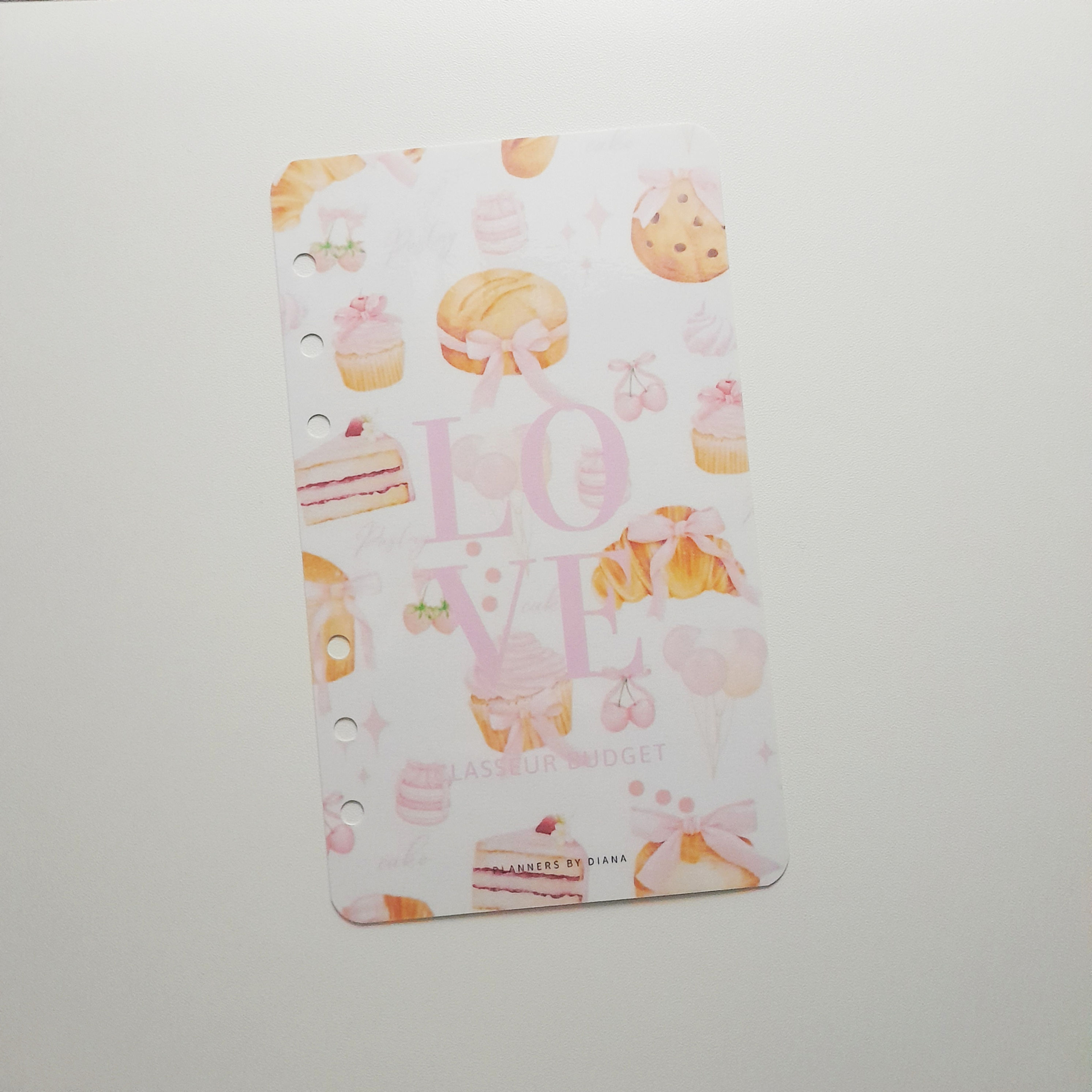 A6 Page de Garde Gourmand Rose