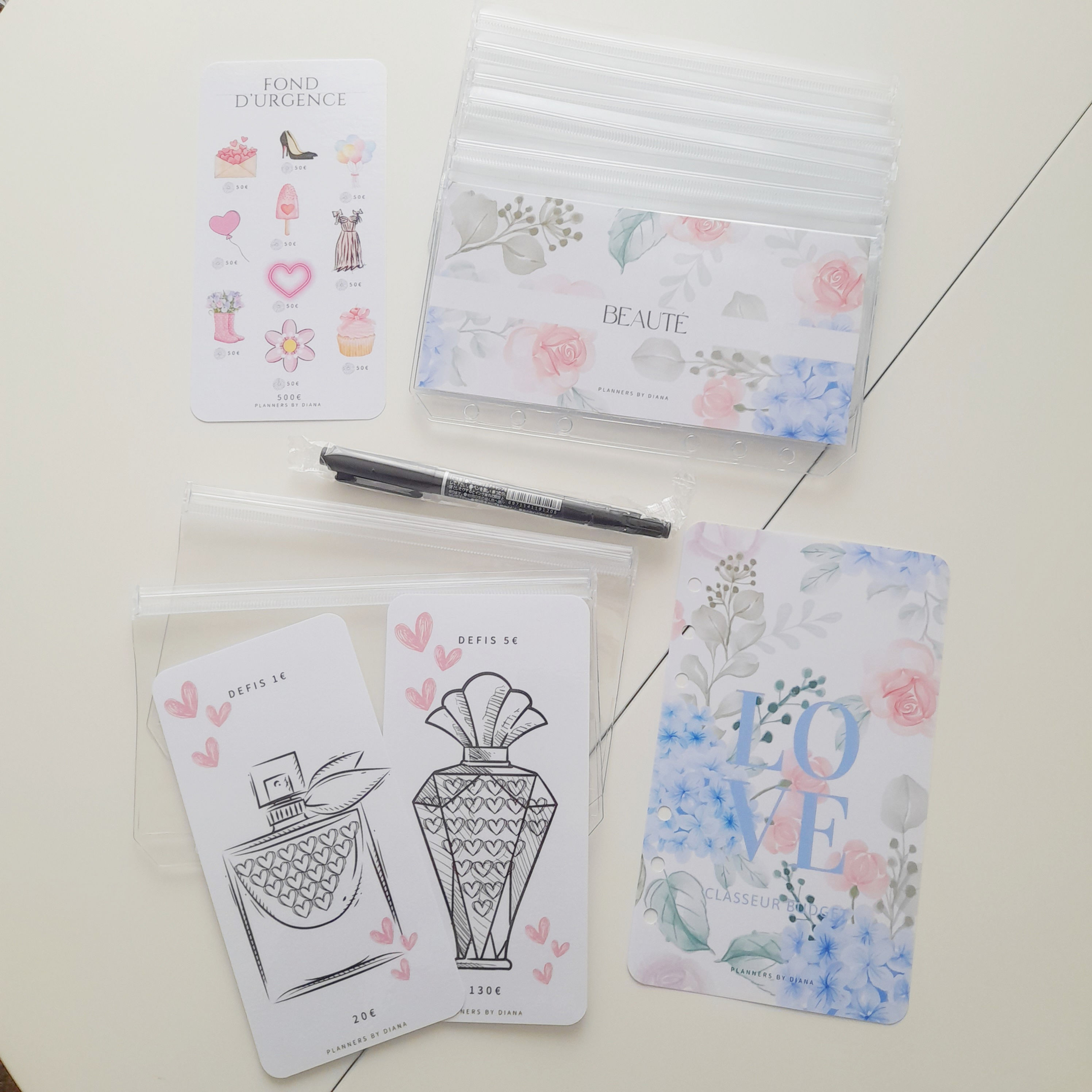 A6 Pack Débutant Fleurs Bleues