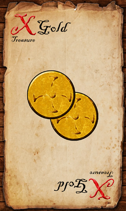 Pirate Plunder! - Gold Treasure Card