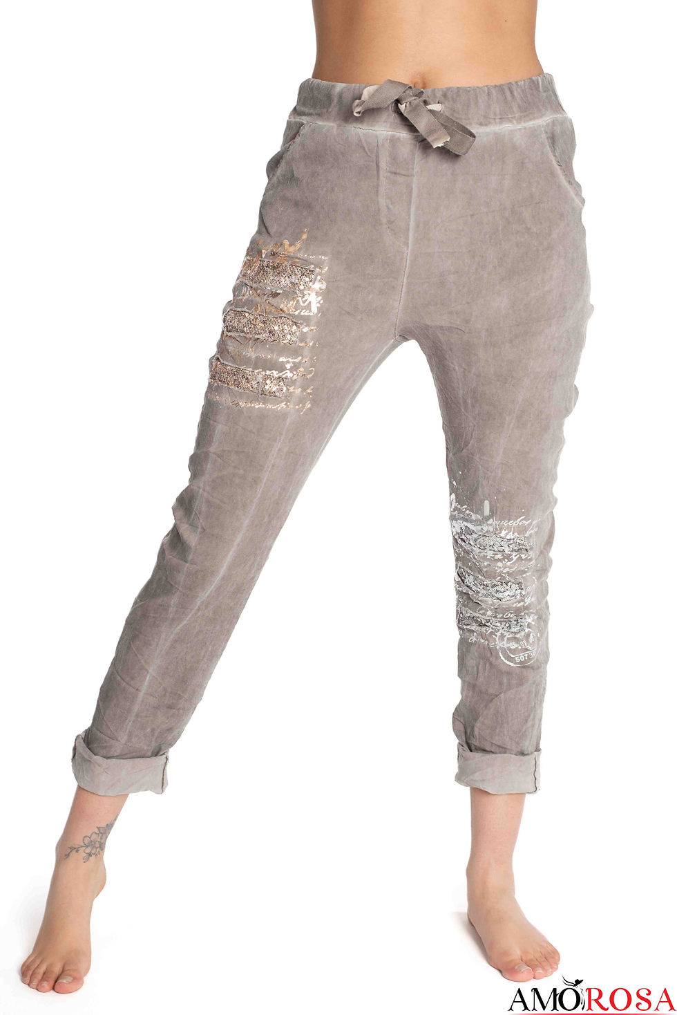 Miniature : Rose Gold/Silver Scratch Pant