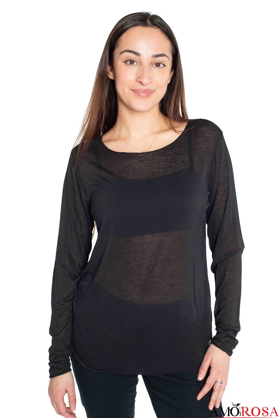 Miniature : Basic Round Neck L/S Top