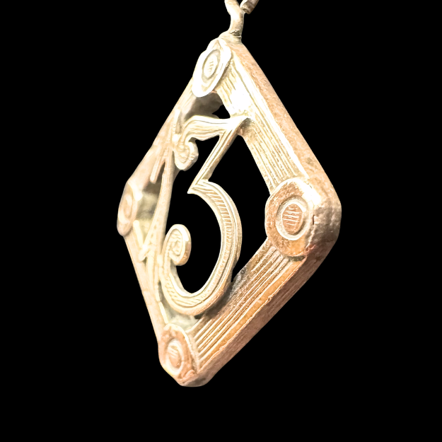 Thumbnail: VICTORIAN – Antique French 9k Gold “Lucky 13” PENDANT