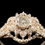 Thumbnail: VINTAGE – 9K Gold Brilliant-Cut DIAMOND Cluster Ring