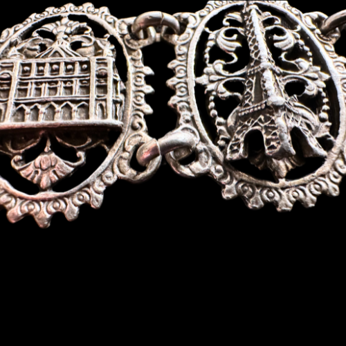 Thumbnail: ART DECO – Large Antique French PARIS Grand Tour Bracelet