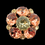 Thumbnail: MIDCENTURY – Vintage French Austrian Crystal & Gold Gilt BROOCH