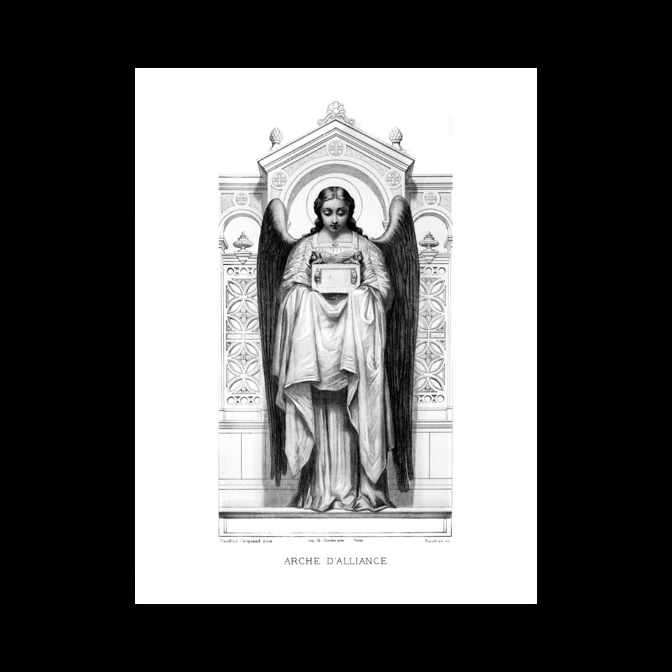 Thumbnail: EMPIRE OF ANGELS Antique Etching #9 – “Arche D' Alliance” by Claudius  Jacquand