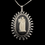 Thumbnail: VINTAGE –Black WEDGWOOD Muse of MUSIC Jasperware Sterling Pendant