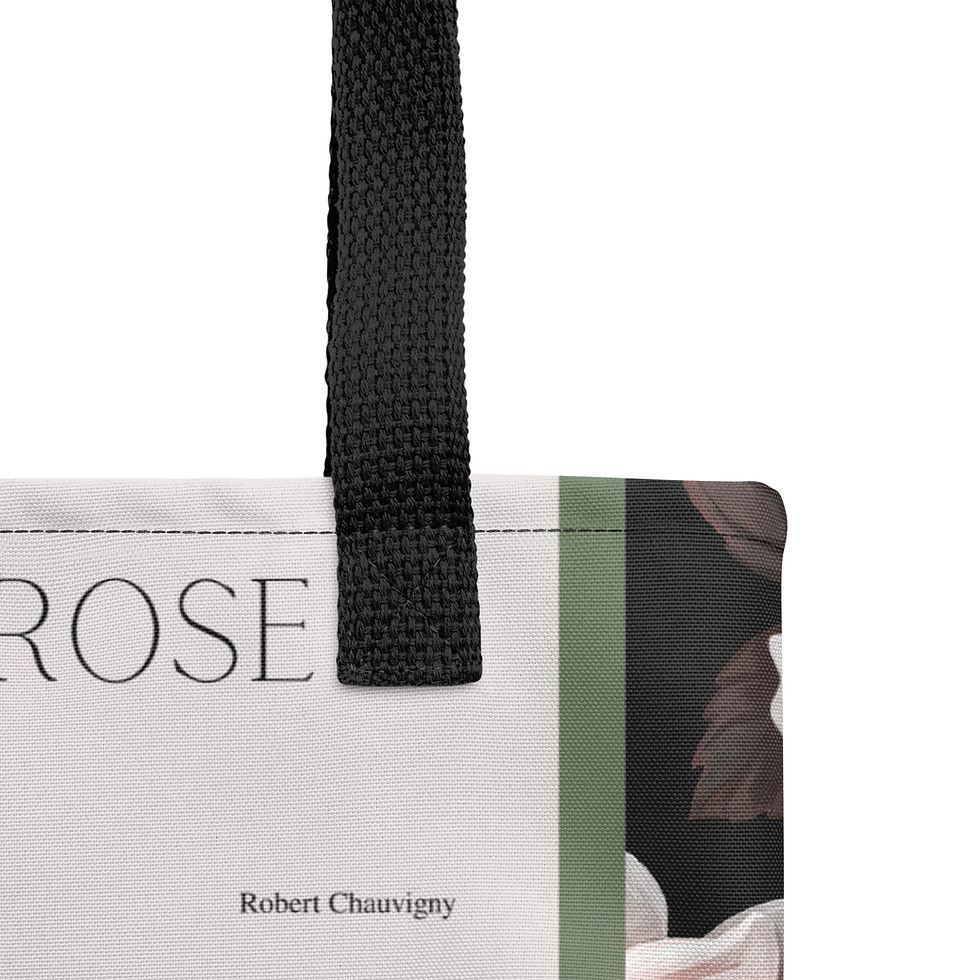 Thumbnail: "LA VIE EN ROSE SHEET MUSIC" - Handbag/Tote Bag - Medium