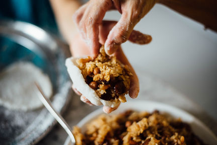 Stuffing Rice with Nuts