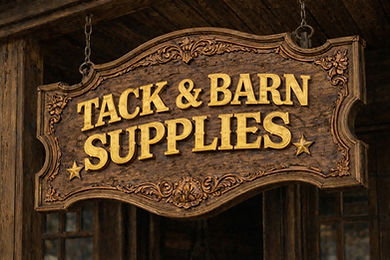 Tack and Barn Supplies Sign