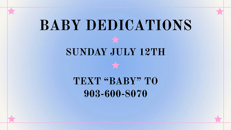 Baby Dedication