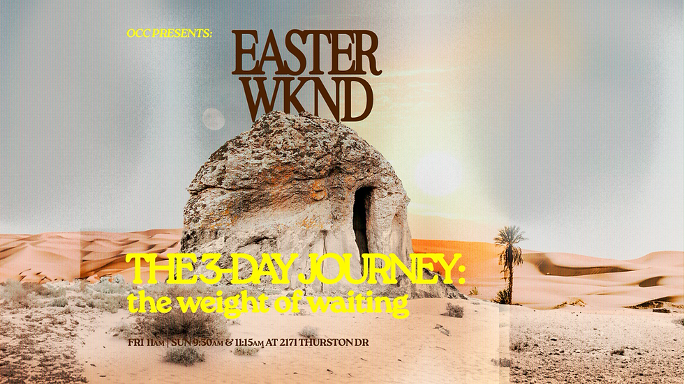 Easter Weekend | The 3-Day Journey: The Weight of Waiting
