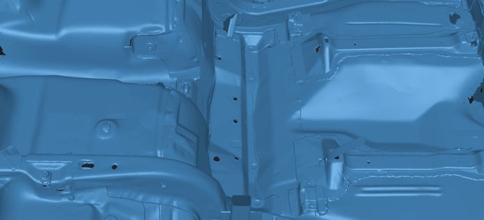 1977 Trans Am underside close up scan