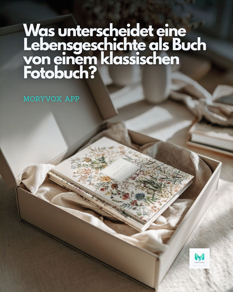 Was unterscheidet eine Lebensgeschichte als Buch von einem klassischen Fotobuch?