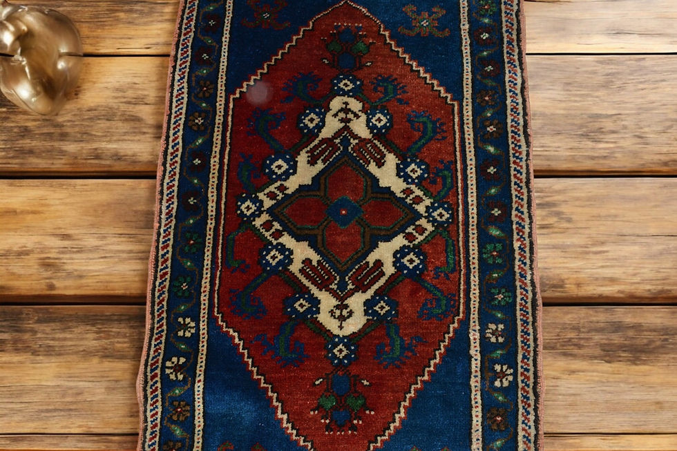 縮圖：Handmade Tribal Wool Rug 116cm x 58 cm Original Aksaray Carpet