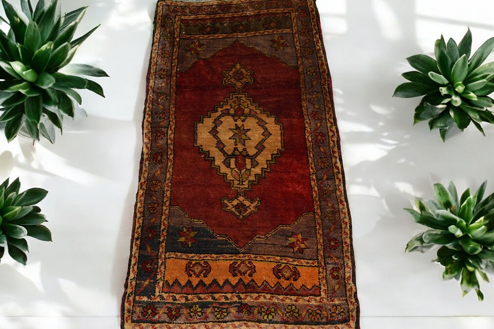 サムネイル： Tribal Handmade rug 100cm x 53cm