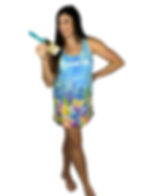 florida girl underwater ocean theme racerback dress