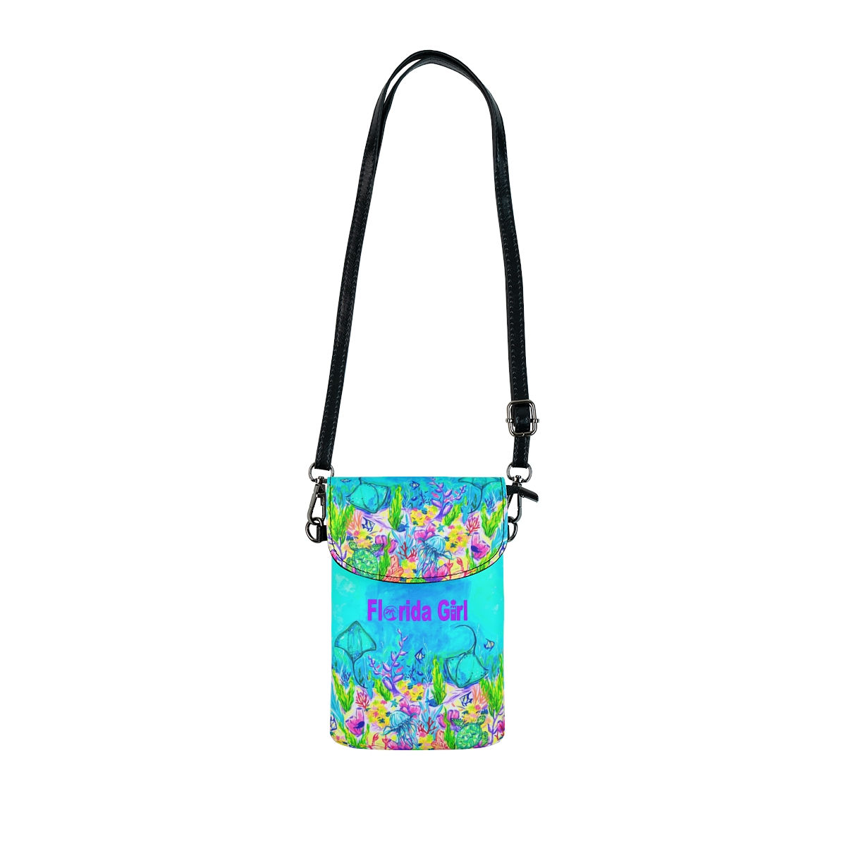 florida girl part of her world underwater print phone wallet