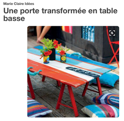 porte détournée en table "chalutier"