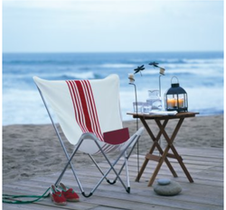 fauteuil pop up rayure basque
