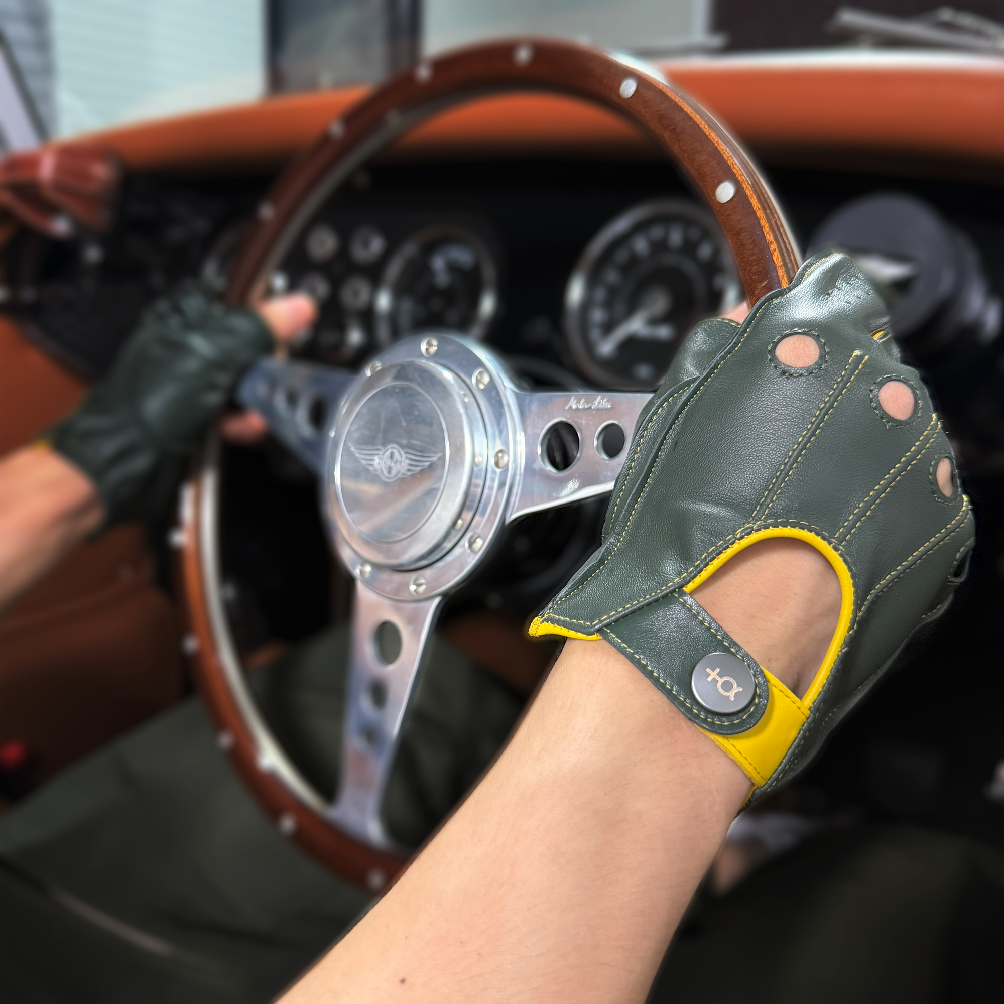 G11 ツートンレーシンググローブ（ブリティッシュグリーン） 4