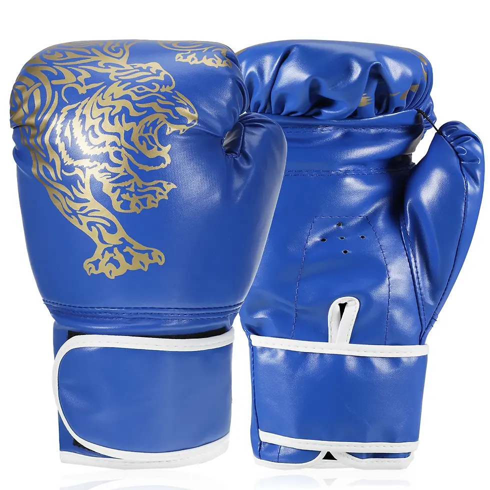 Miniatura: Adults Boxing Gloves Breathable PU Leather Fighting Gloves Kids Boxing Training