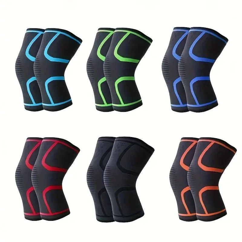 Miniatura: Nylon Sports Knee Pads for Outdoor Running Fitness Cycling - Breathable Thin