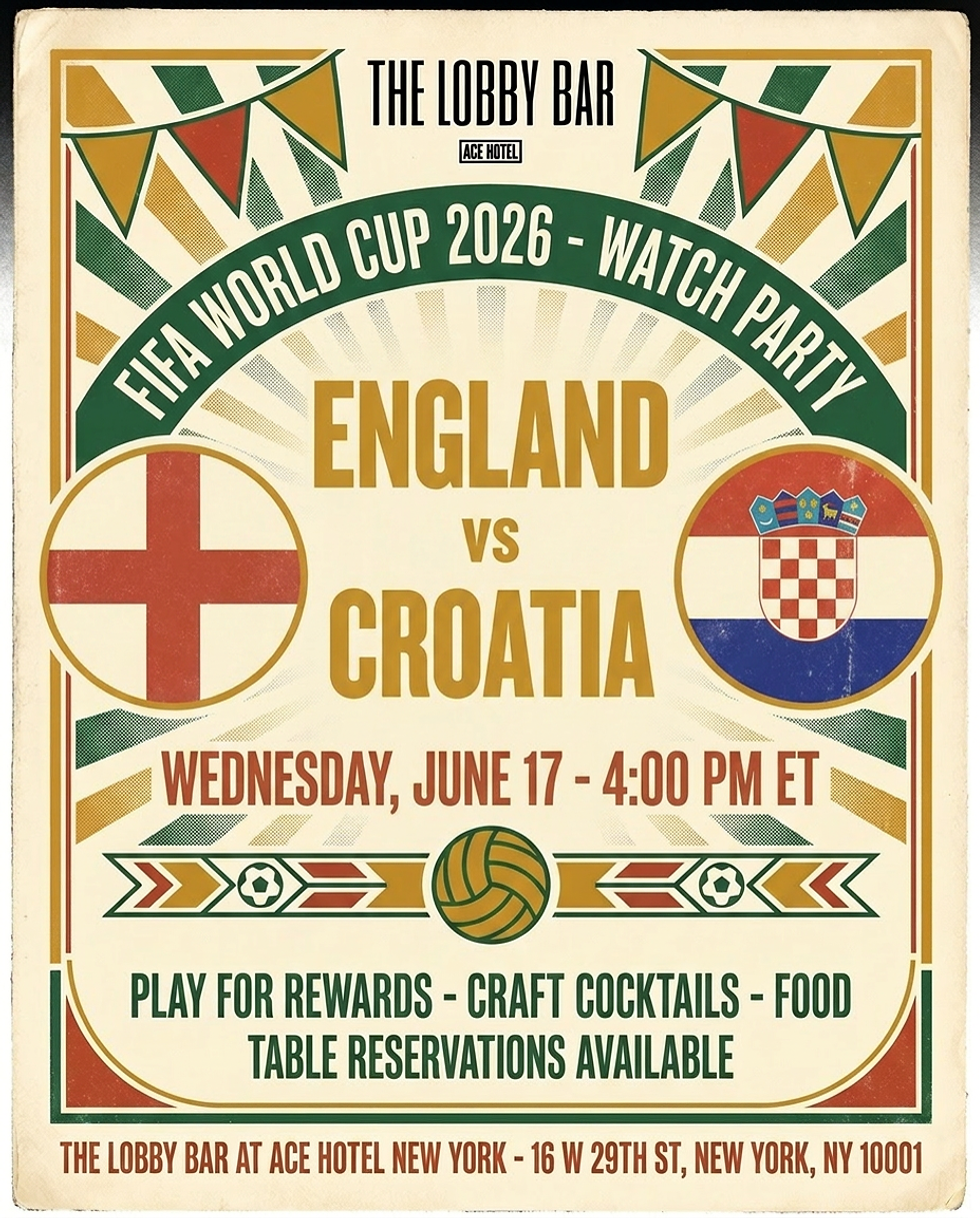 FIFA World Cup 2026: England vs Croatia - Watch Party