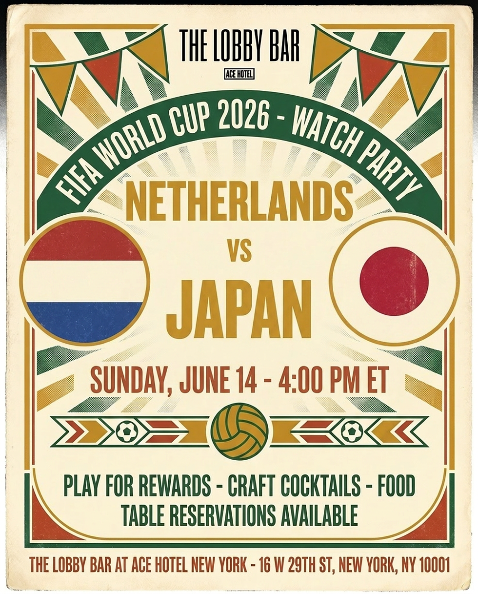 FIFA World Cup 2026: Netherlands vs Japan - Watch Party