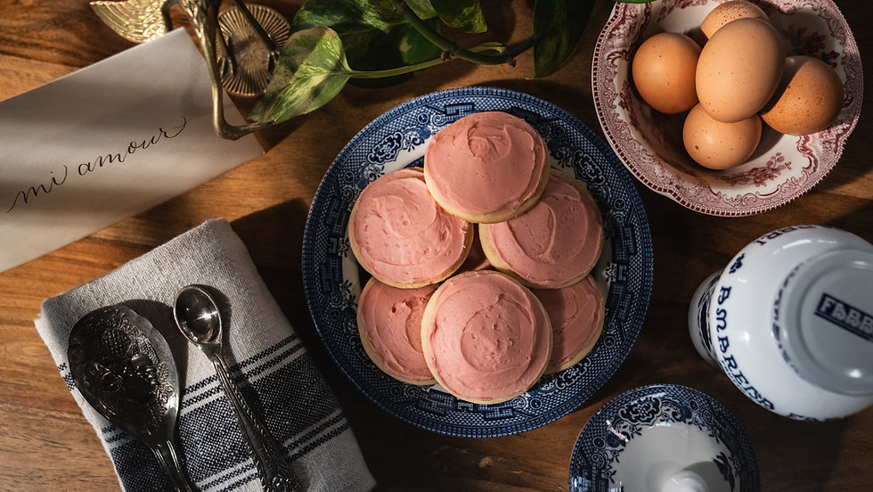 Lofthouse cookies with a delicious pink frosting.