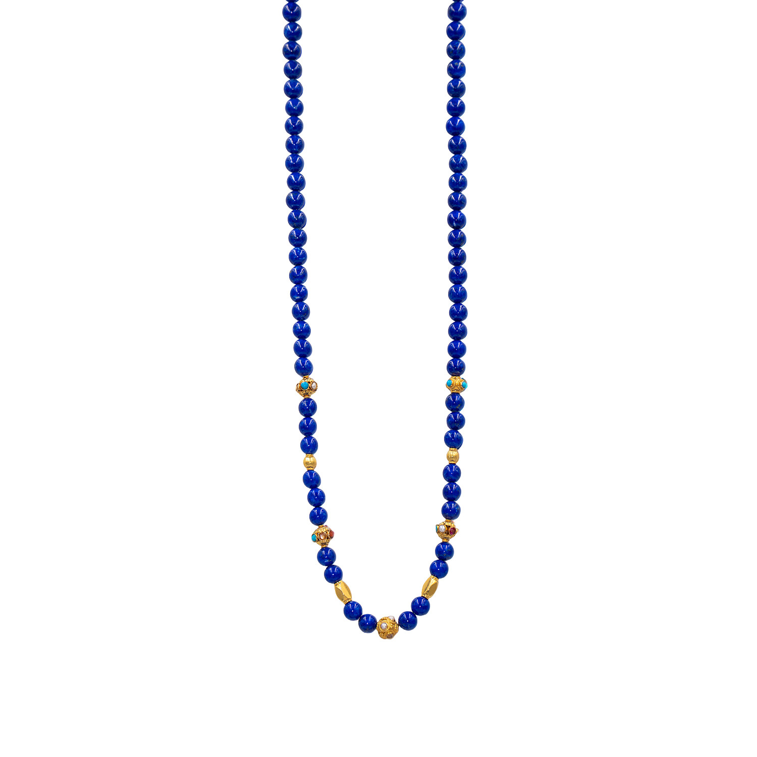 Altın Ve Lapis Lazuli Kolye