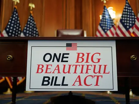 Sign of "One Big Beautiful Bill Act"