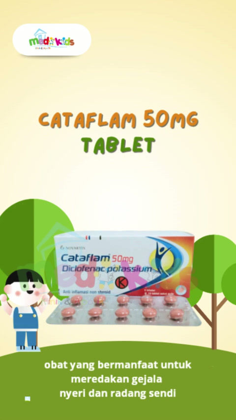 Thumbnail: Cataflam 50mg 1strips & 1box