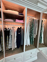 interior of wardrobe