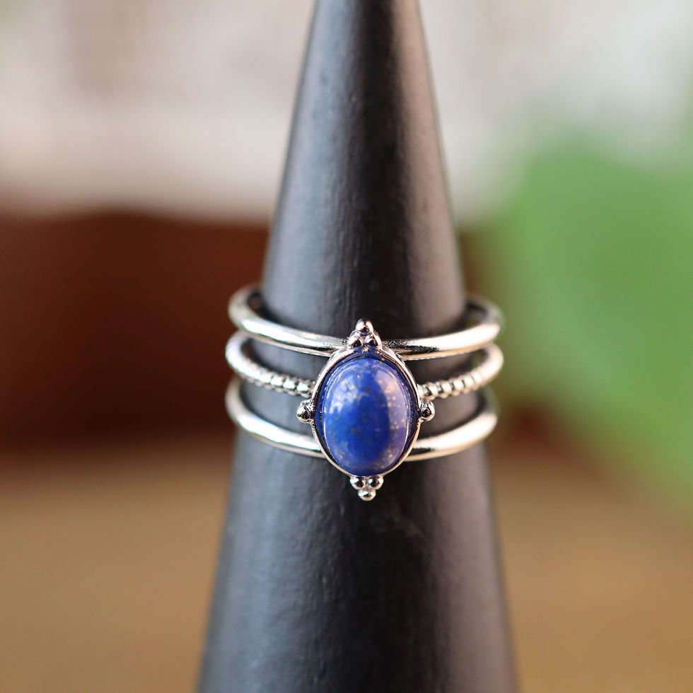 Miniature : BAGUE NYX ARGENTEE