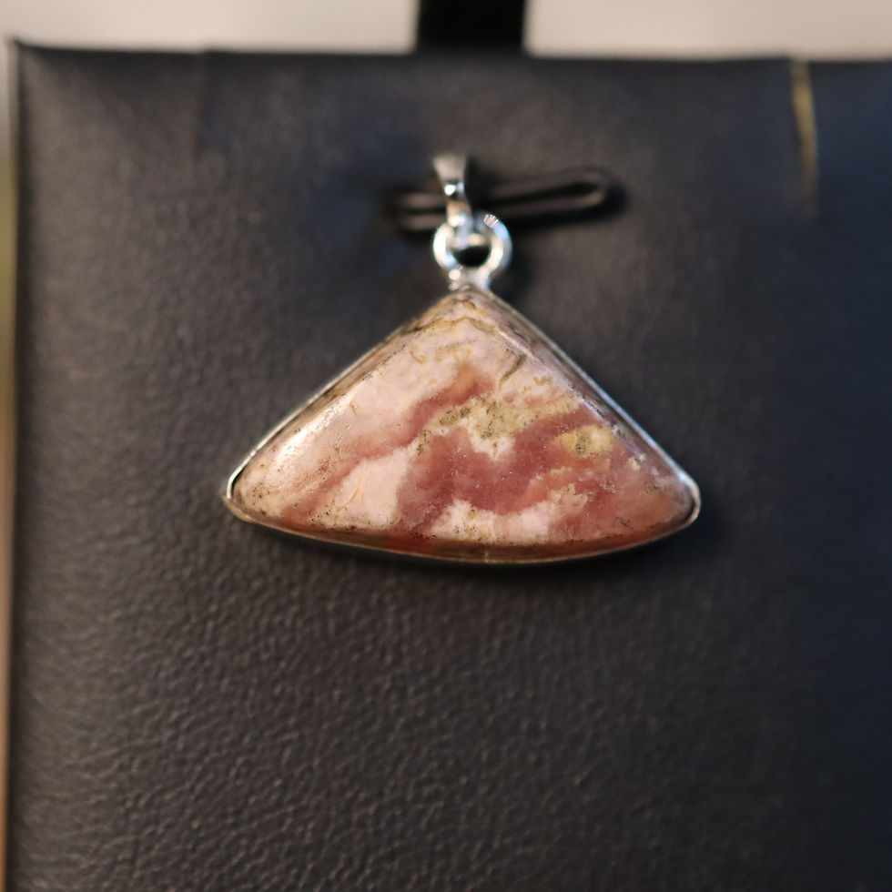 Miniature : PENDENTIF RHODOCHROSITE ARGENT 925