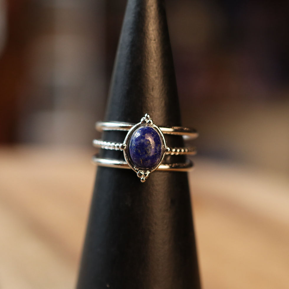 Miniature : BAGUE NYX ARGENTEE